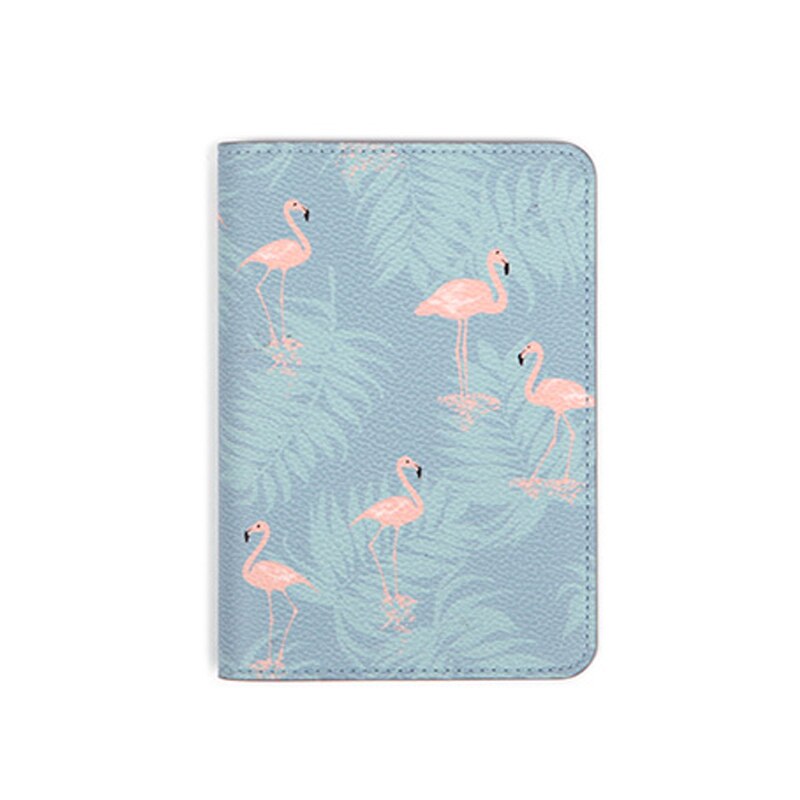 Animal and Plants Printing PU Leather Travel Passport Cover