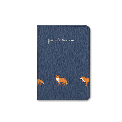 Animal and Plants Printing PU Leather Travel Passport Cover