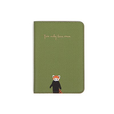 Animal and Plants Printing PU Leather Travel Passport Cover